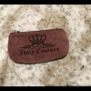 Juicy Couture velvet cosmetic bag/lightly used